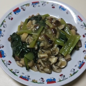簡単中華☆青菜のきのこソース